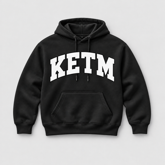 KETM Essentials Hoodie — Black / White