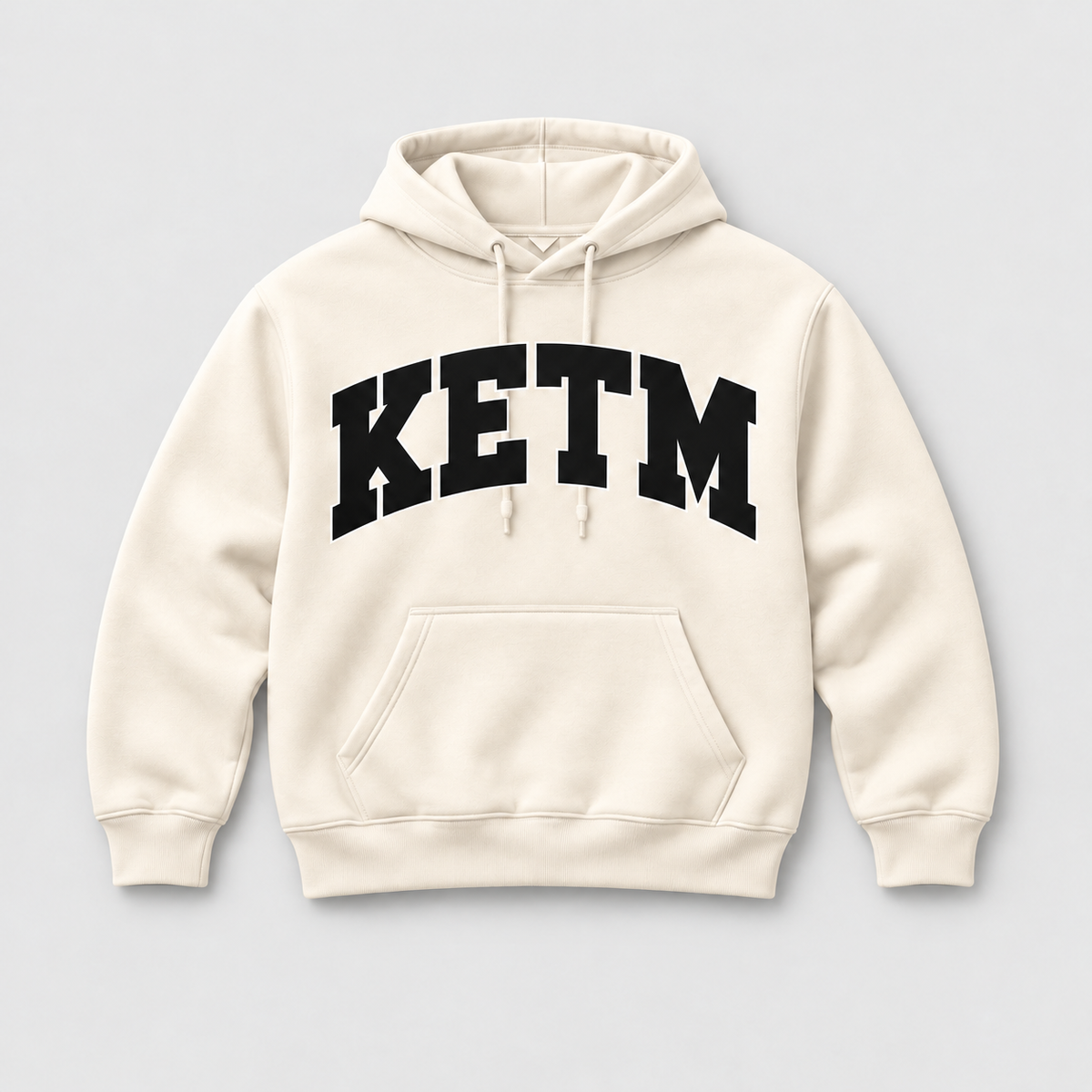 KETM Essentials Hoodie — Cream / Black