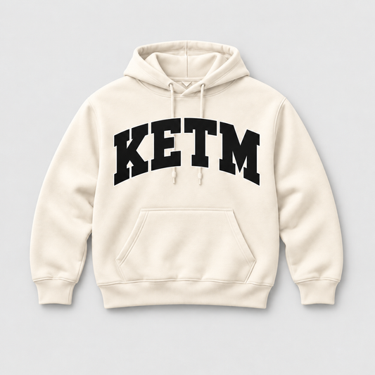 KETM Essentials Hoodie — Cream / Black