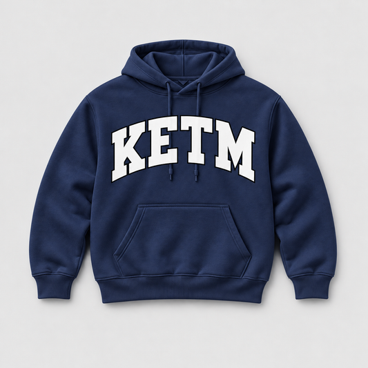 KETM Essentials Hoodie — Navy / White