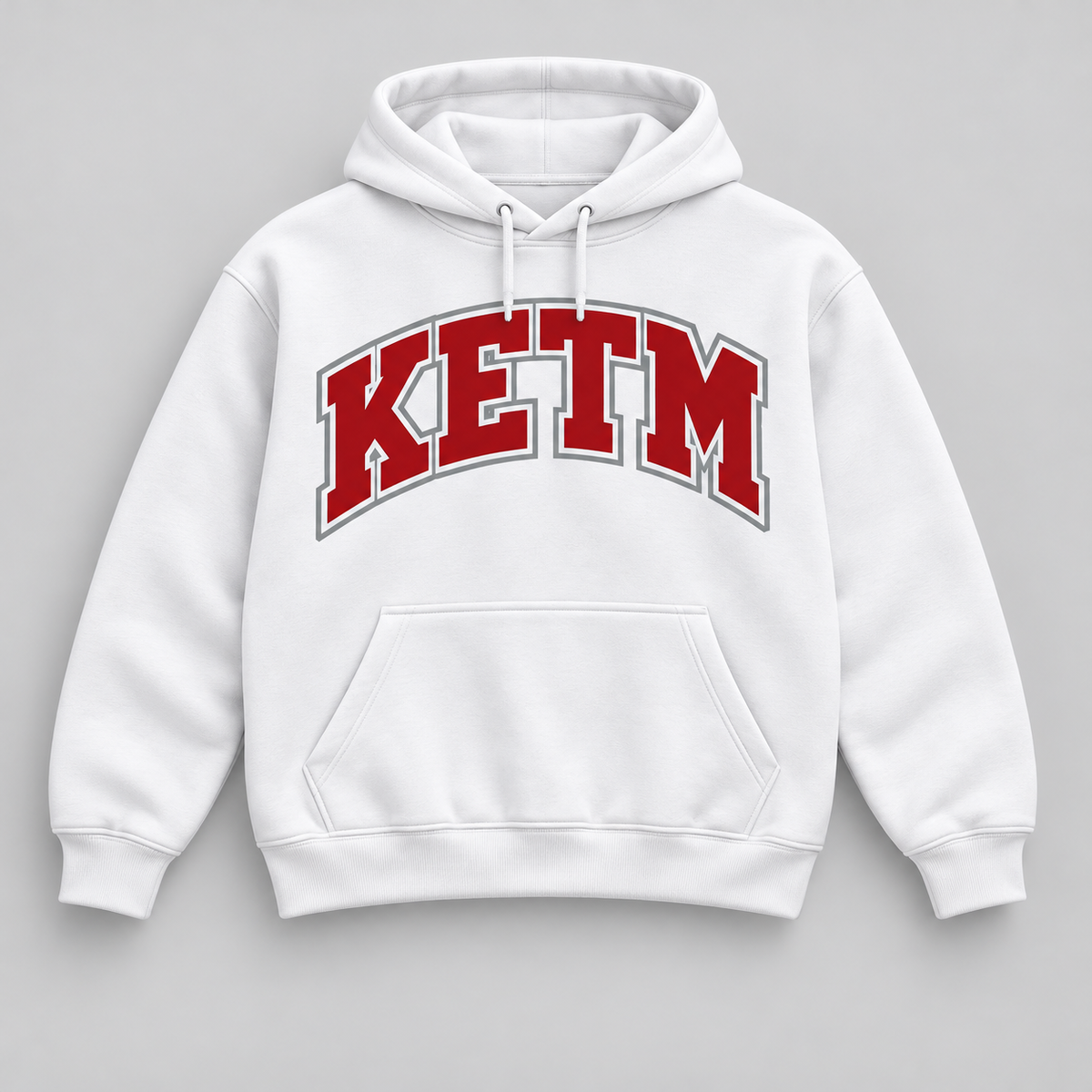 KETM Hoodie — Chaminade Inspired — White / Red / Gray