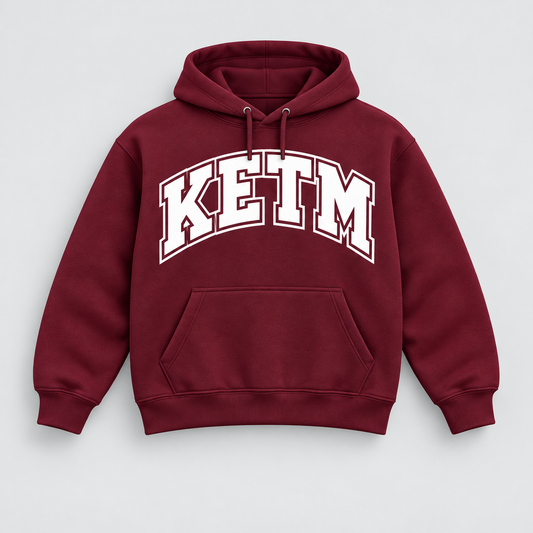 KETM Hoodie — De Smet Inspired — Maroon / White
