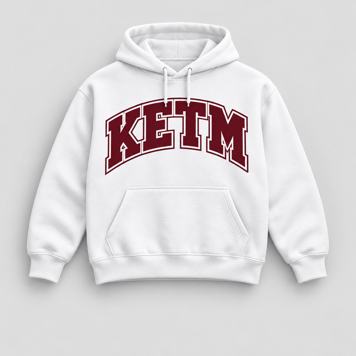 KETM Hoodie — De Smet Inspired — White / Maroon