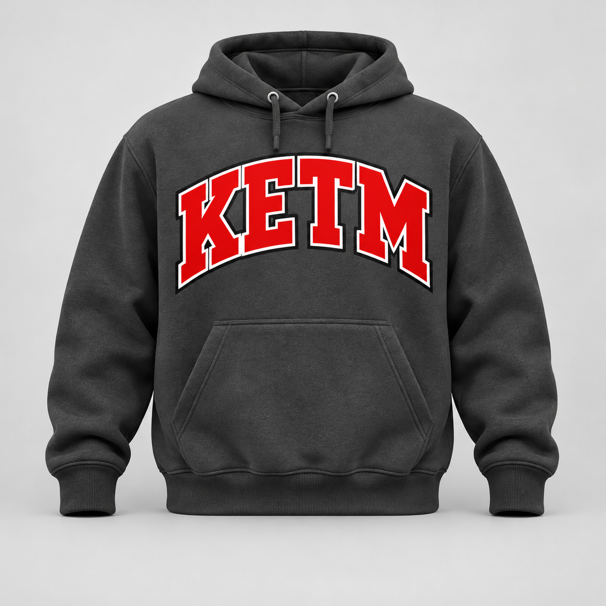 KETM Hoodie — Jennings Inspired — Charcoal / Red / White