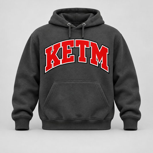 KETM Hoodie — Jennings Inspired — Charcoal / Red / White