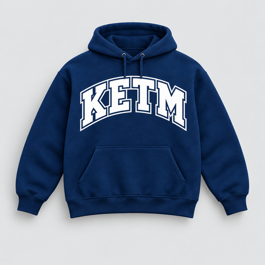 KETM Hoodie — SLUH Inspired — Navy / White