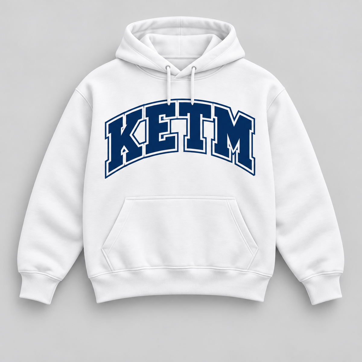 KETM Hoodie — SLUH Inspired — White / Navy